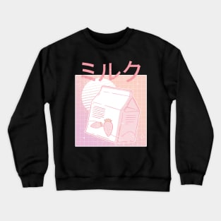 Japanese Strawberry Milk Crewneck Sweatshirt